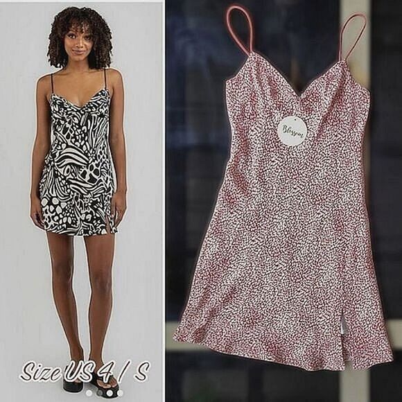 Blossom Margot mini dress copper & white fawn spot mini sundress - Picture 1 of 15